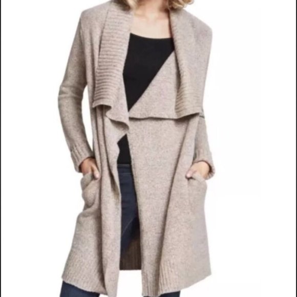 Cabi Oatmeal Duster Chunky Collar Cardigan  Med size - Picture 11 of 11